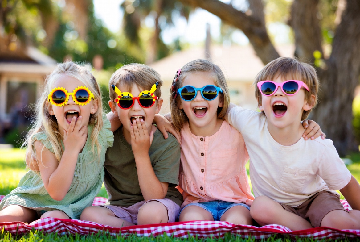 Child wearing eyewear for global wholesale sourcing